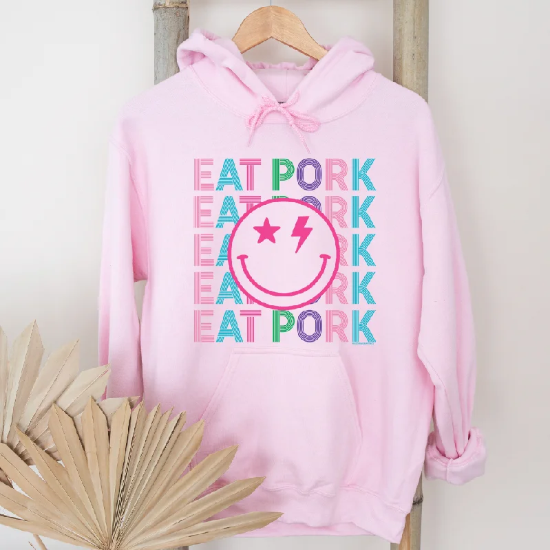 Eat Pork Line Smile Hoodie (S-3XL) Unisex - Multiple Colors! Bold Women's Animal Print Eat Pork Line Smile Hoodie (S-3XL) Unisex - Multiple Colors! Bold Women's Animal Print