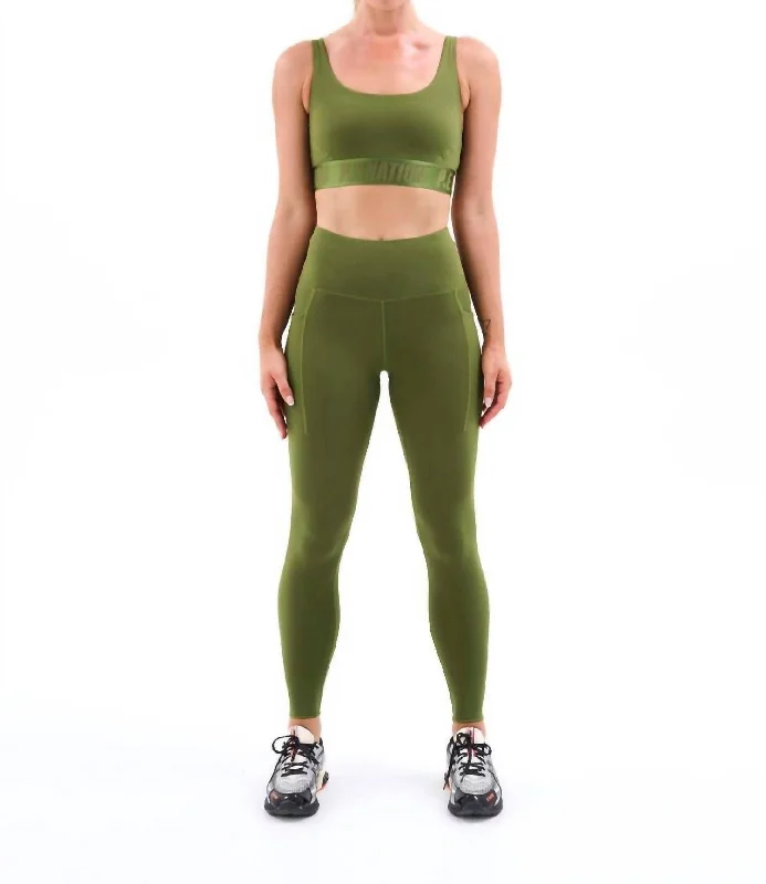 Recalibrate Legging In Pesto Modern Women's 