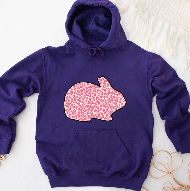 Pink Cheetah Rabbit Hoodie (S-3XL) Unisex - Multiple Colors! Classic Women's Tweed