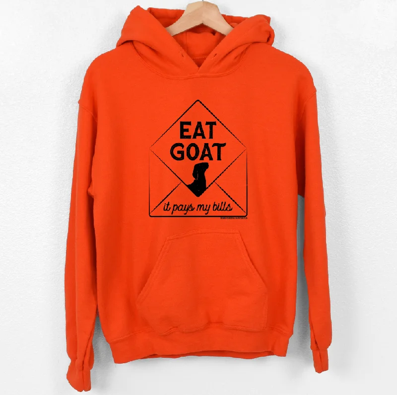 Eat Goat It Pays My Bills Hoodie (S-3XL) Unisex - Multiple Colors! Monochromatic All - in - one