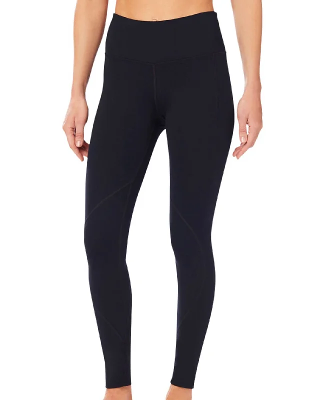 High Rise Ss Leggings In Black