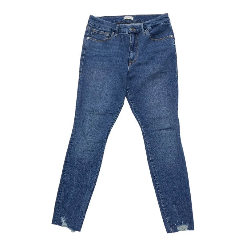 Jeans Skinny By Good American In Blue Denim, Size: 12 Laid - back Women's Vibe