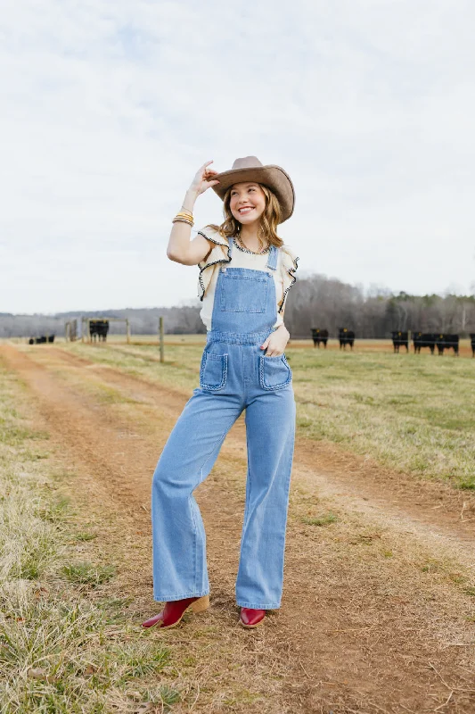 Rise and Shine Overalls Feminine Women's Soft 