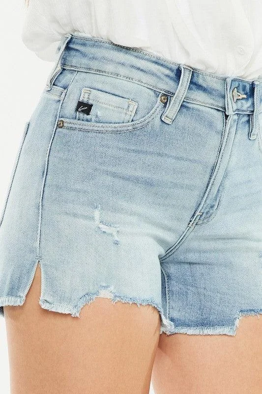 JUSTICE HIGH RISE DENIM SHORTS JEANS S-XL Cool Women's Skate