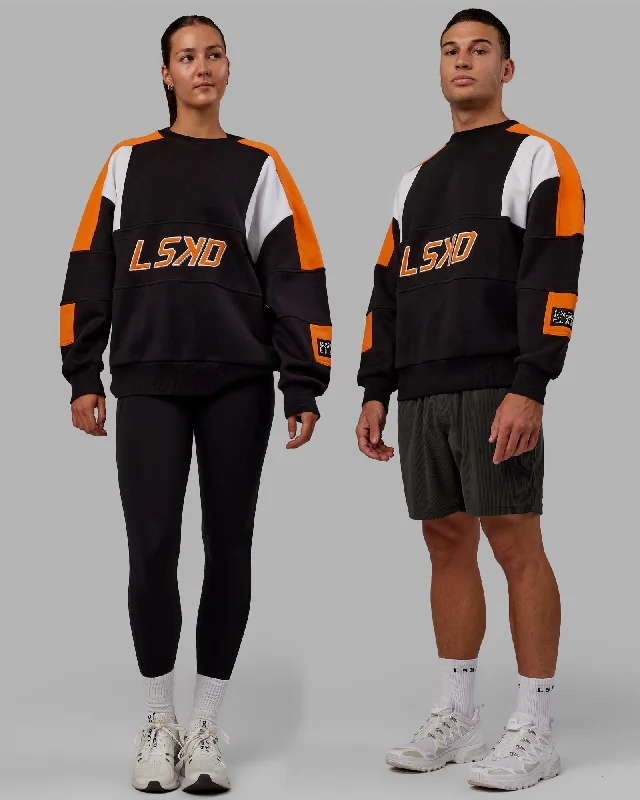 Unisex Slam Sweater Oversize - Black-Ultra Orange Refined Women's Velvet