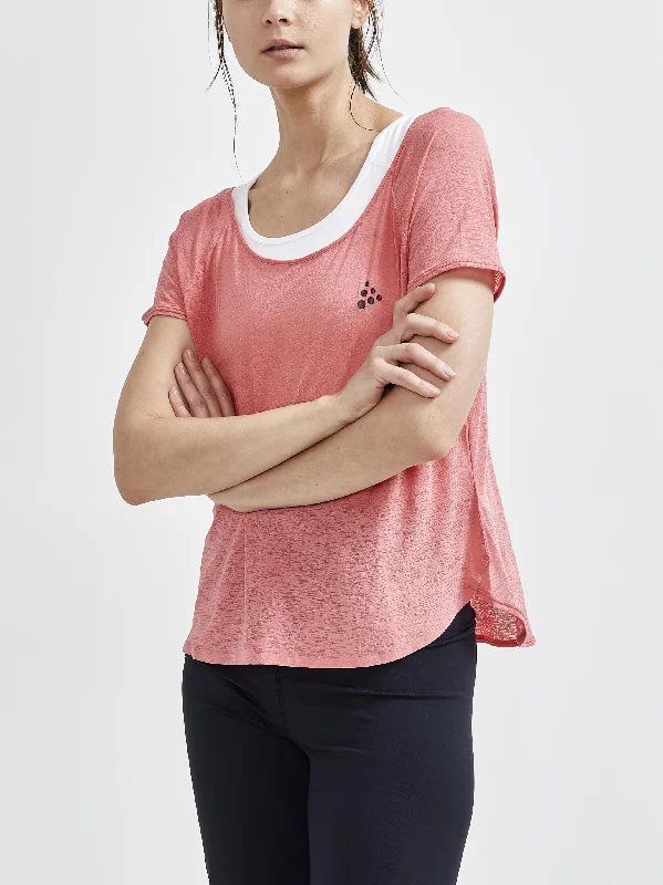 WOMEN'S CORE CHARGE CROSS BACK TEE Preppy Women's College