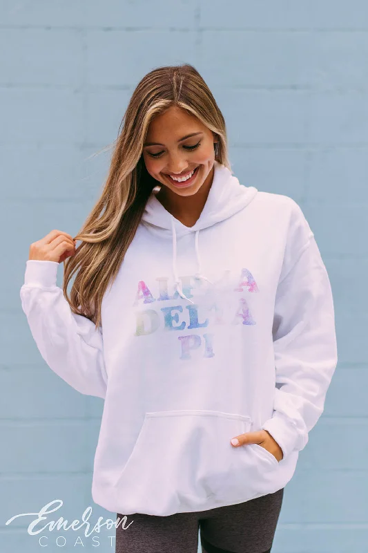 ADPi Tie Dye Letters PR Hoodie Monochromatic All - in - one