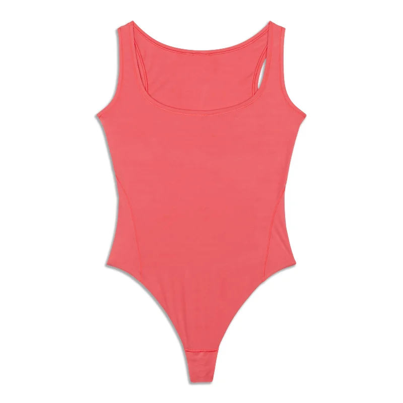 Wundermost Ultra-Soft Square-Neck Sleeveless Bodysuit - Resale