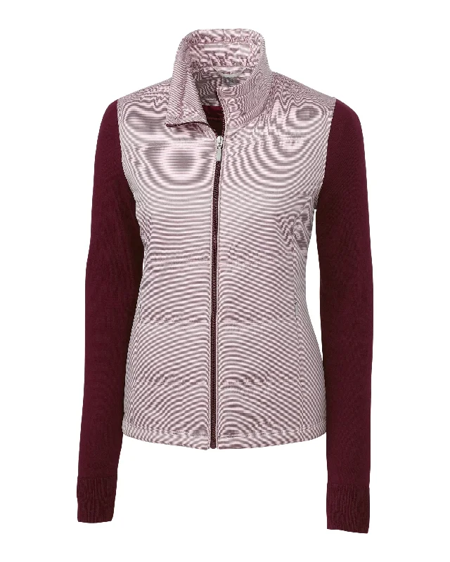 Cutter & Buck Womens Cora Quilted Sweater Jacket