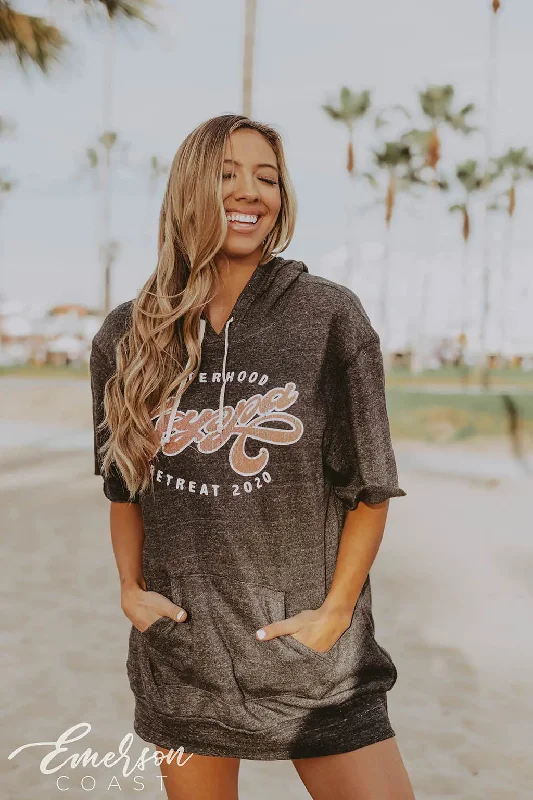 KKG Sisterhood Retreat Short Sleeve Hoodie garde