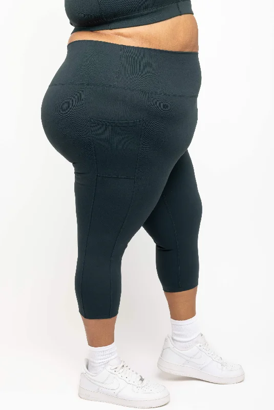 Pocket Capris - Evergreen