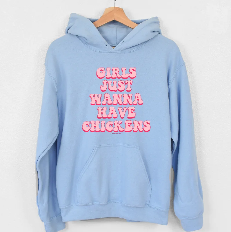 Girls Just Wanna Have Chickens Hoodie (S-3XL) Unisex - Multiple Colors! Youthful Women's Anime - inspired Girls Just Wanna Have Chickens Hoodie (S-3XL) Unisex - Multiple Colors! Youthful Women's Anime - inspired