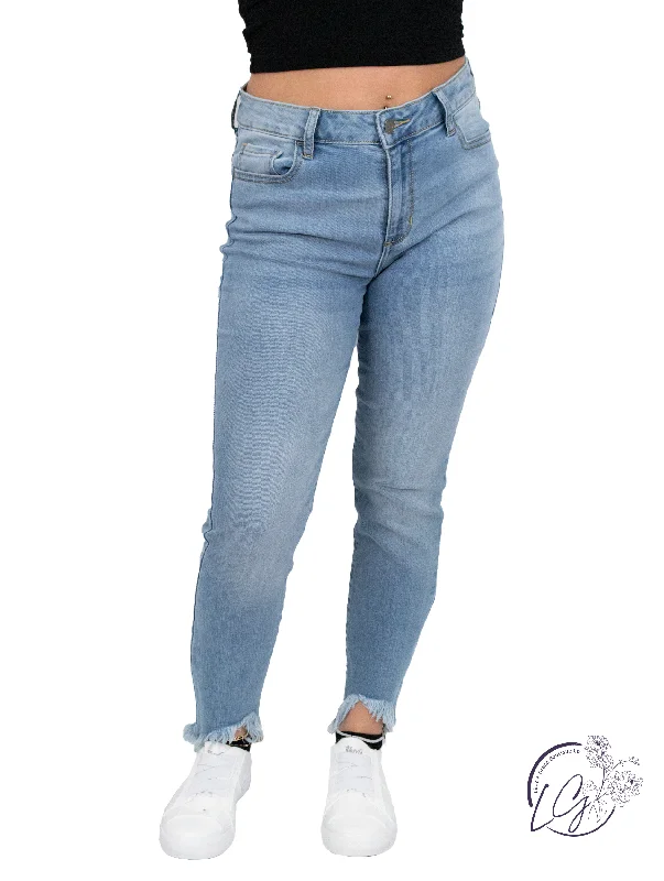 Amy Mid-Rise Crop Skinny by Cello Jeans Unique Women's Upcycled