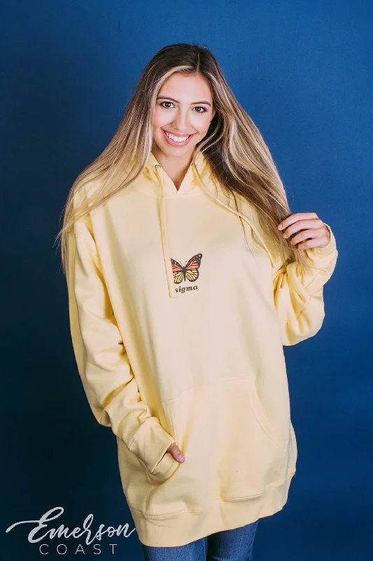Sigma Butterfly Simple PR Hoodie Casual Women's Loose - fitting