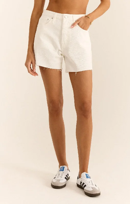 Everyday Hi-Rise Denim Short Polished Women's Silk