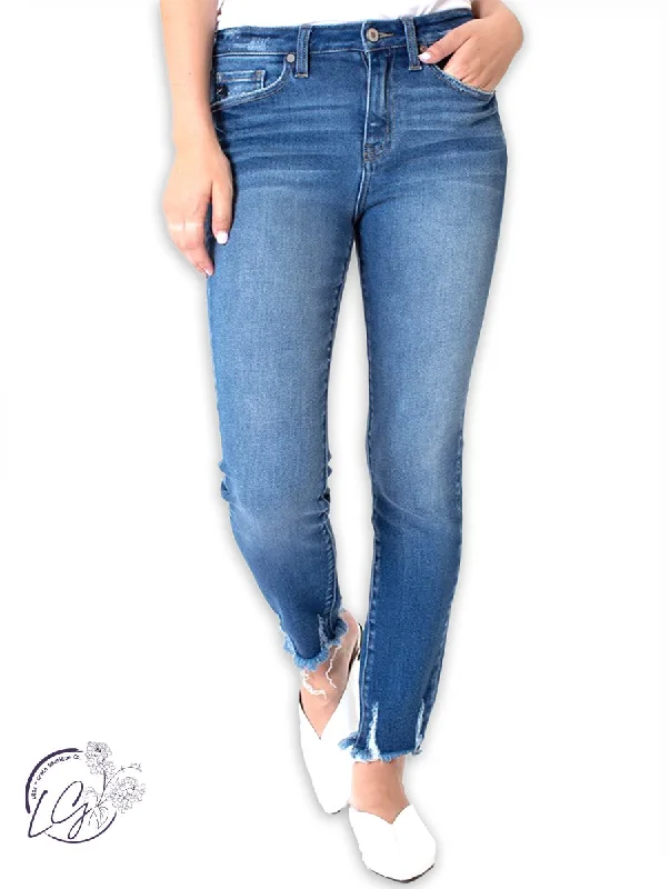 Julia High Rise Hem Detail Ankle Skinny Jean By KanCan Modern Women's Tech