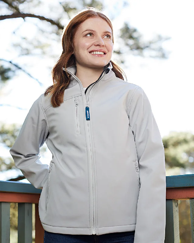 McKay Softshell Jacket in Pebble Grey Minimalist Women's Casual