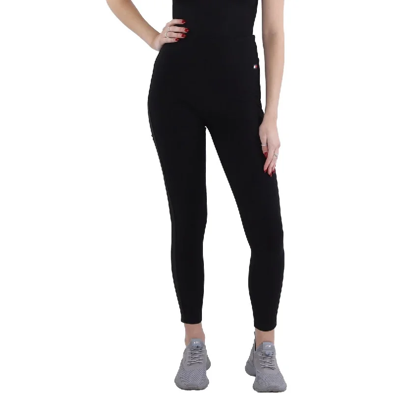 Womens High Rise Reflective Athletic Leggings Sophisticated Women's 