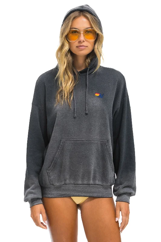 ESSENTIAL RELAXED PULLOVER HOODIE - FADED SMOKE