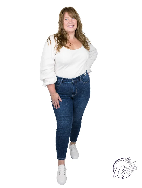 Curvy Quinsy High Waist Thermal Skinny  By Judy Blue Refined Women's Hand - crafted