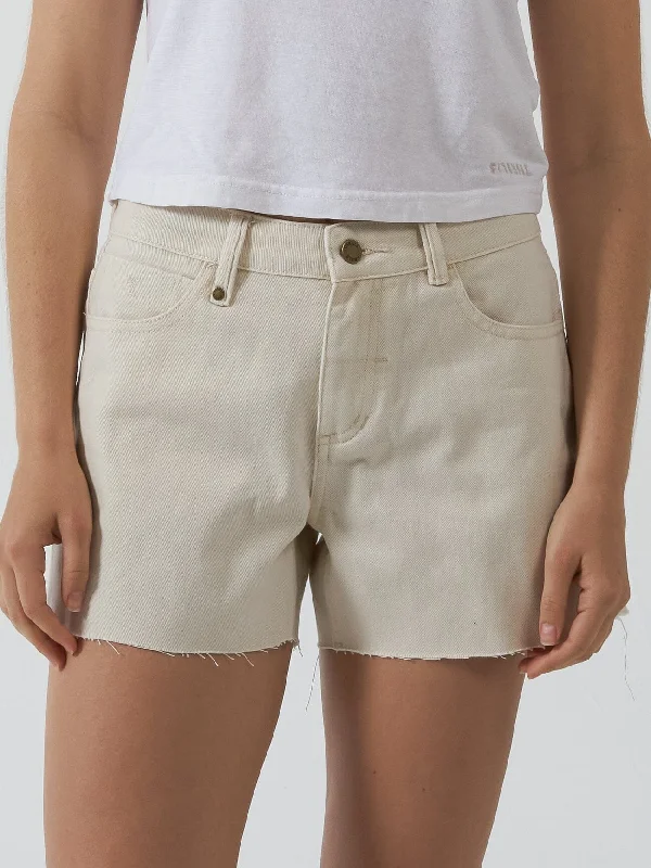Erica Mid Rise Short - Heritage White Dynamic Women's Moto