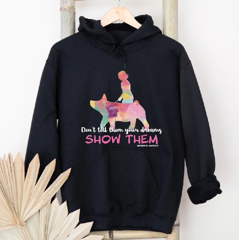Show Them Pig Hoodie (S-3XL) Unisex - Multiple Colors! Earthy Women's 