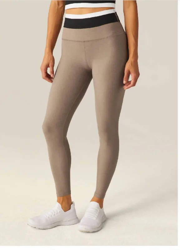 Spacedye Horizon Colorblock Midi Legging In Birch Tricolor garde