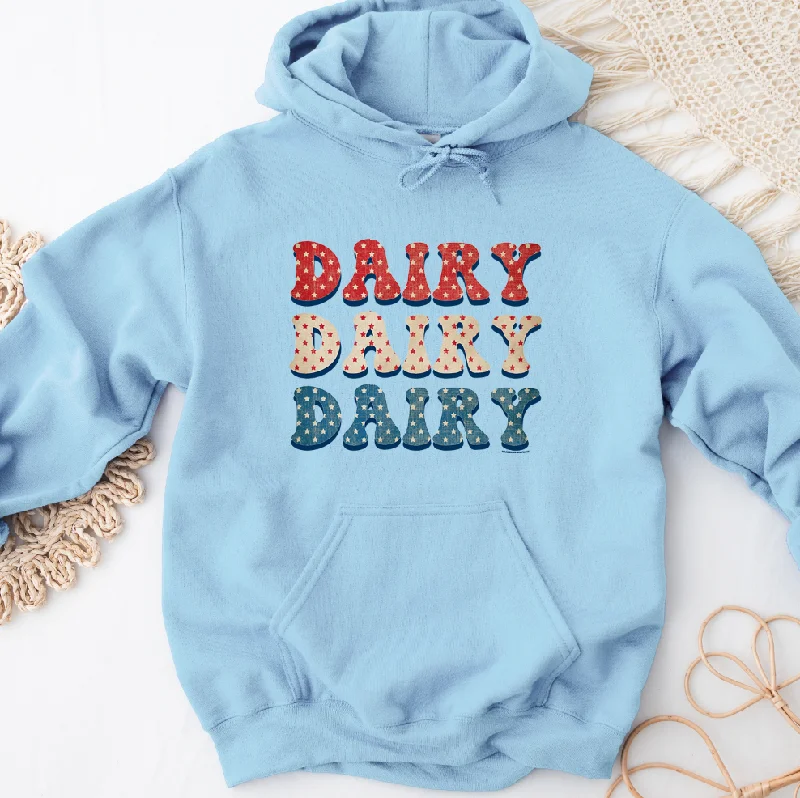 Patriotic Star Dairy Hoodie (S-3XL) Unisex - Multiple Colors! Relaxed Women's 
