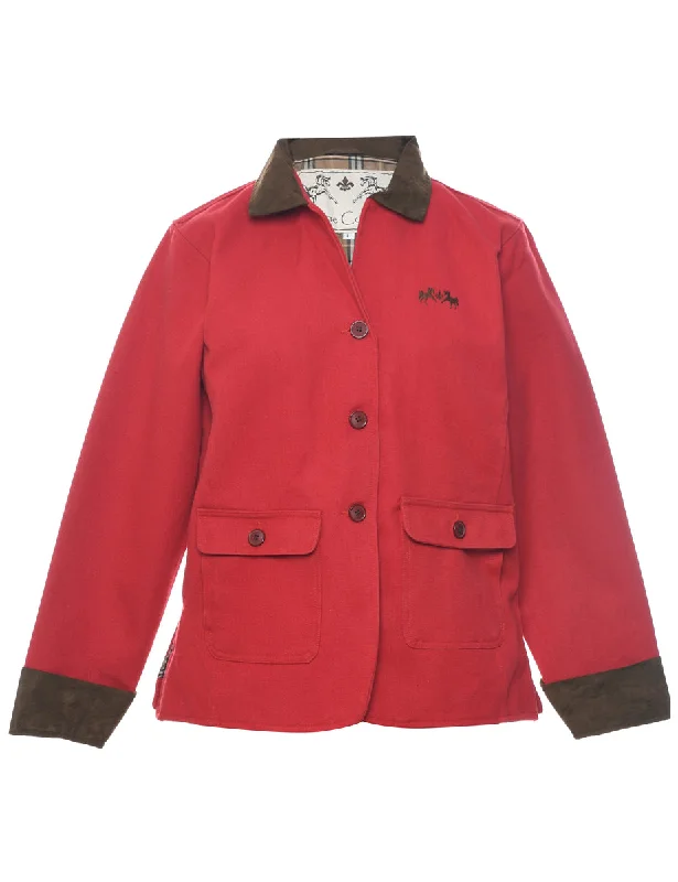 Single Breasted Jacket - L Stylish Women's Tropical 