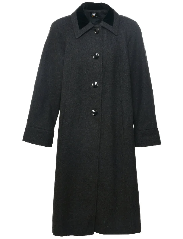 Single Breasted Wool Coat - L Youthful Women's Anime - inspired