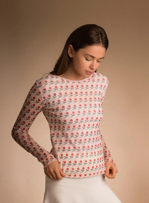 Sara Navon Mesh Top Contemporary 