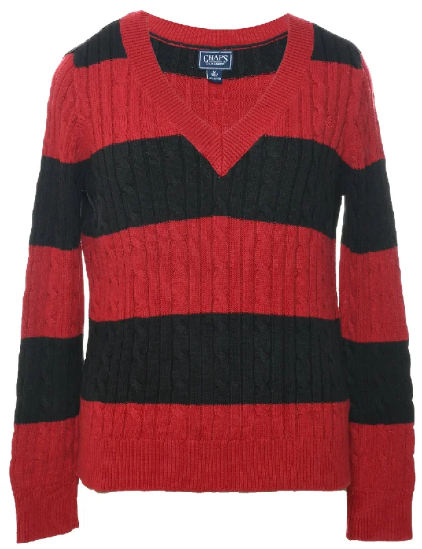 Chaps Cable Knit Jumper - M Confident Women's Power