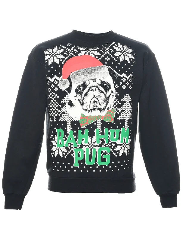 Animal Design Christmas Sweatshirt - S Laid - back Women's Style