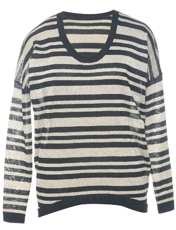 Striped Pattern Jumper - M Business