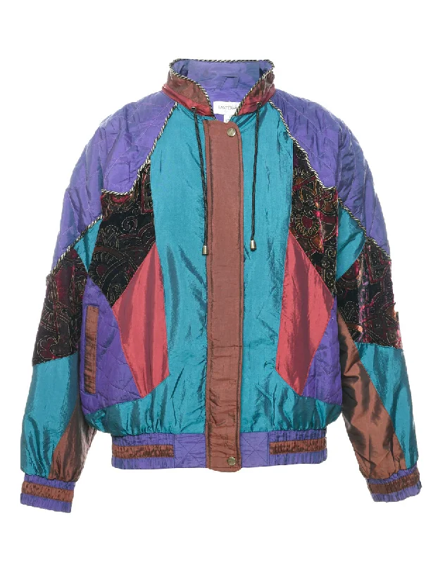 Patchwork Ski Jacket - L Refined Women's Velvet