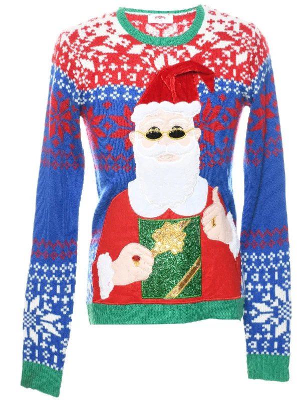 Santa Claus Christmas Jumper - S Stylish Women's Tropical 
