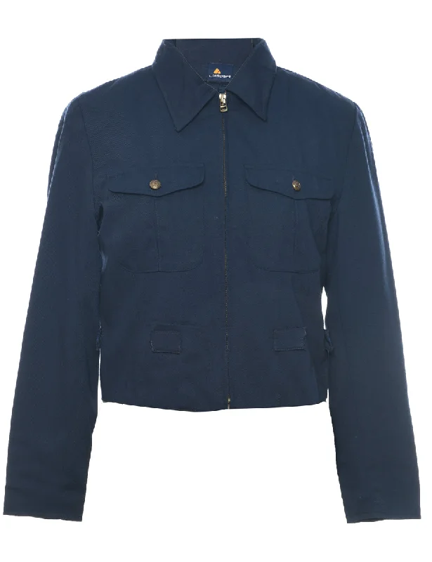 Navy Jacket - M Sophisticated Women's 