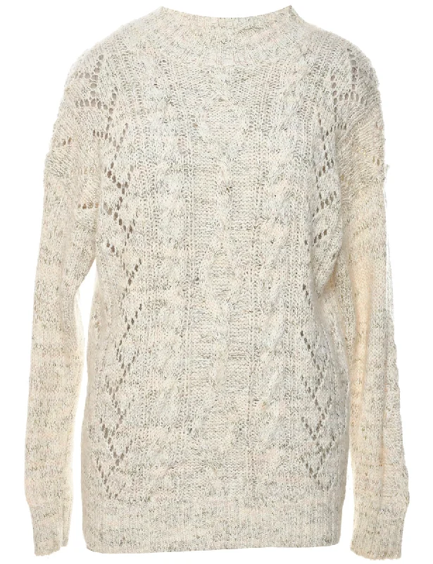 Cable Knit Jumper - M Australian Beach