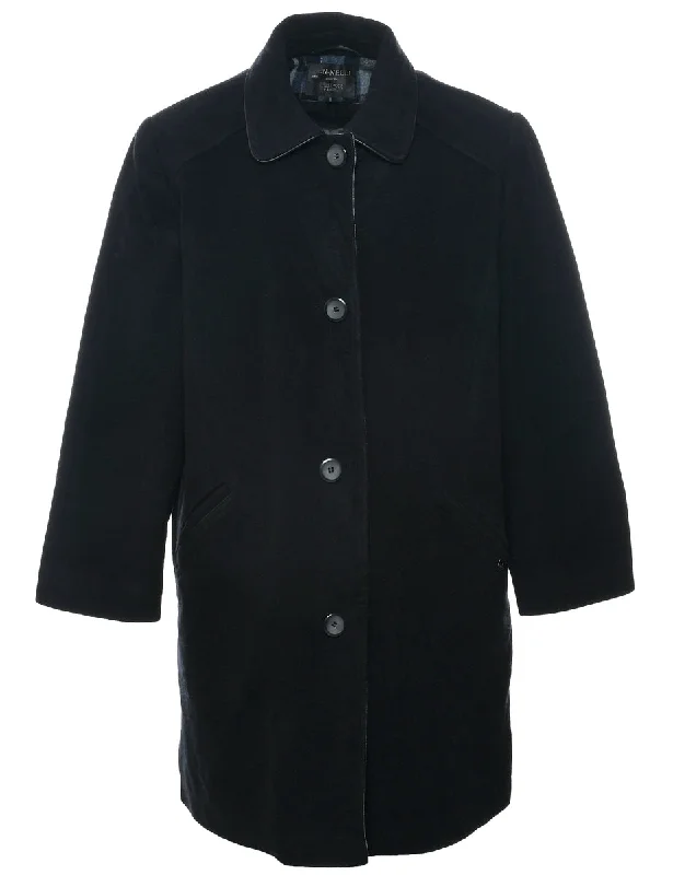 Lindor Wool Coat - L Artistic Women's Hand - painted