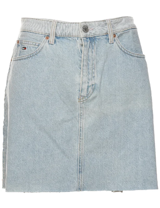 Tommy Hilfiger Denim Skirt - M Sporty Women's Athleisure 
