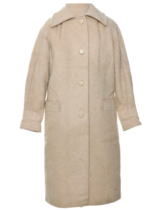 Single Breasted Wool Coat - L Dynamic Women's High - energy
