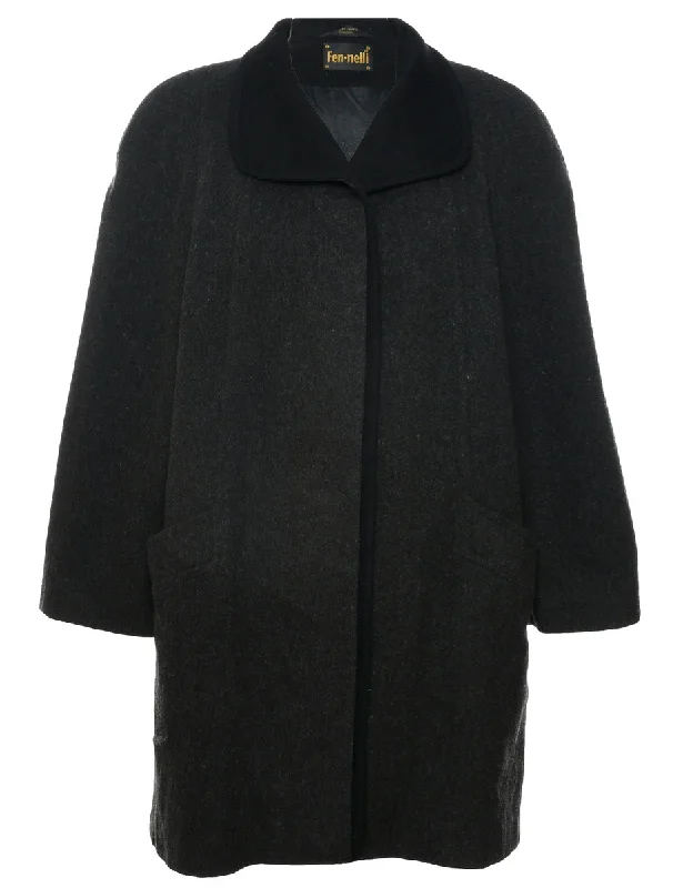 Dark Grey Wool Coat - XL Artistic Women's Avant - 