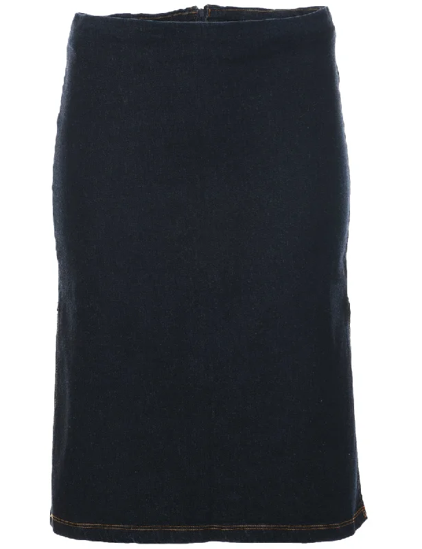 Indigo Denim Skirt - XS Casual Women's Japanese 