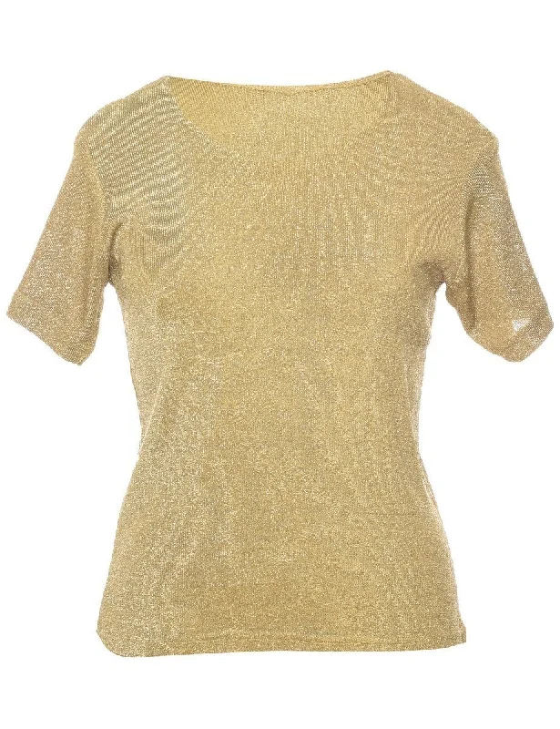 Lurex Thread Pattern Jumper - M Confident Women's High - fashion