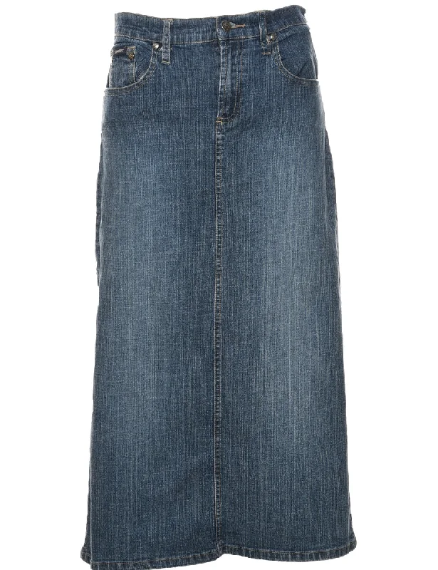 A-Line Y2K Denim Skirt - M Modern Women's Tech