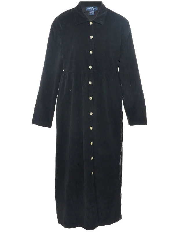 Corduroy Shirt Dress - M Unique Women's Upcycled