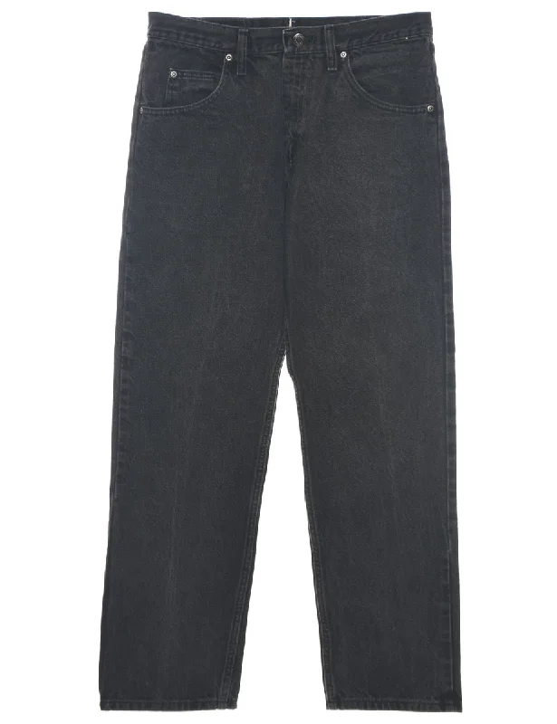 Straight Leg Wrangler Jeans - W32 L30 Artistic Women's Hand - painted