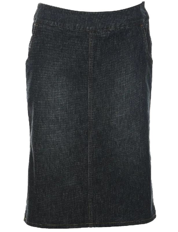 Pencil Shape Denim Skirt - M Disco
