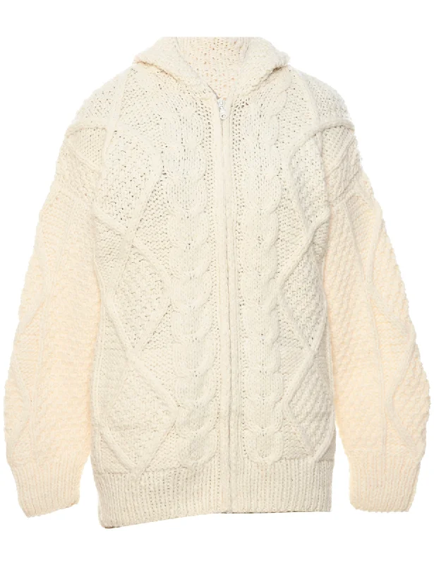 Cable Knit Cardigan - L Refined Women's 