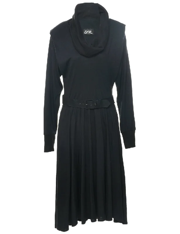 Black Jumper Dress - M Cozy Women's Winter